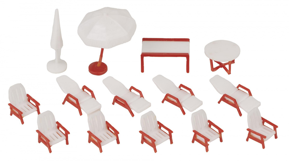 Faller 190136 H0 Aktions-Set Freizeit/Schwimmbad