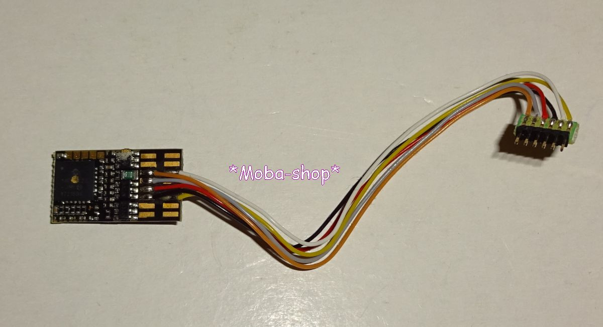 Fleischmann Digital-Dekoder 6-pol. Stecker mit Kabel, NEM 651, DCC