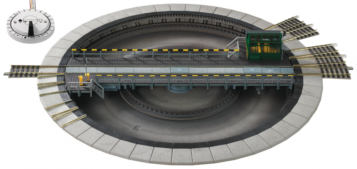 Fleischmann 6152 (6152C) H0 Drehscheibe Profigleis elektrisch 465 mm