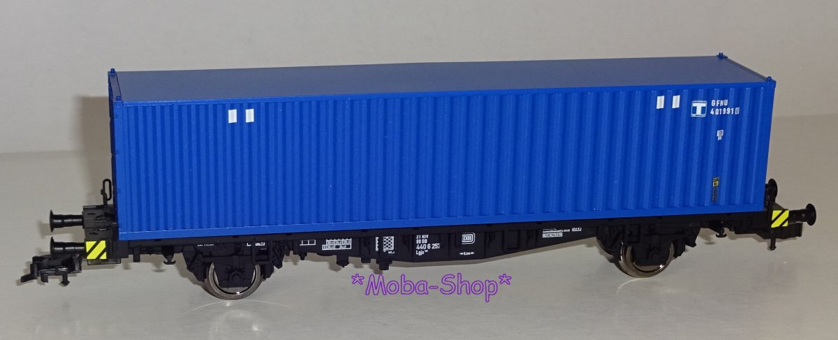 Fleischmann Containerwagen blau (aus 631781)