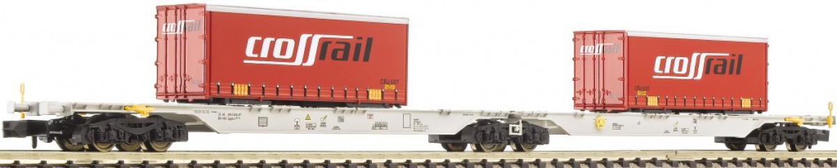 Fleischmann 825311 N Container-Doppeltragwagen »cross rail«