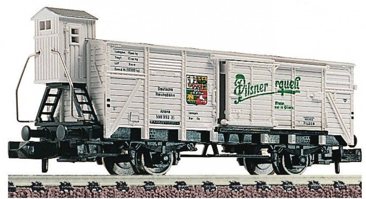 Fleischmann 8357 N Bierwagen »Pilsner Urquell« mit Brh., DRG