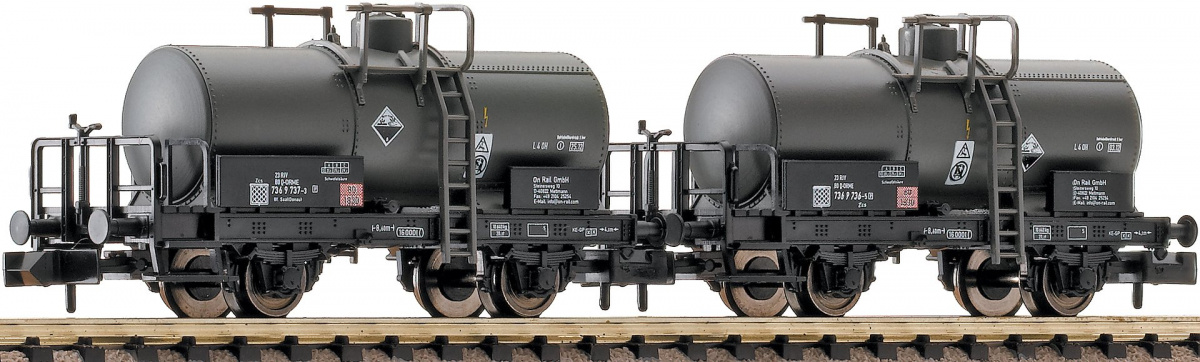 Fleischmann 842606 N 2-tlg. Kesselwagen-Set der On Rail GmbH, Ep. VI, mit Brb.