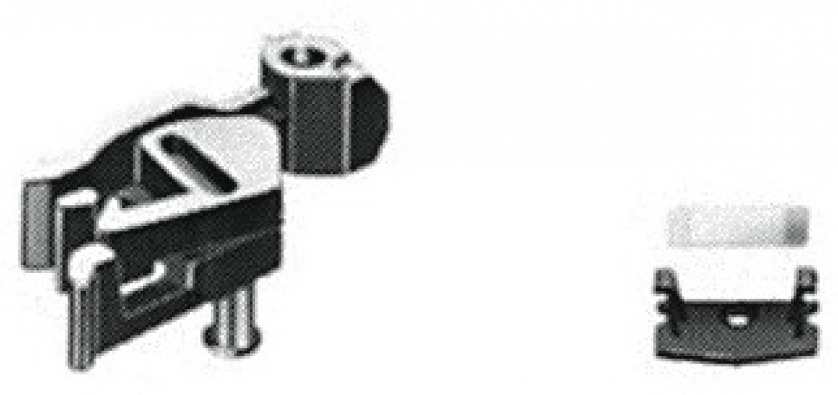 Fleischmann 9542 N PROFI-Kupplung mit Blatt-Richtfeder & Abdeckplatte, kurz