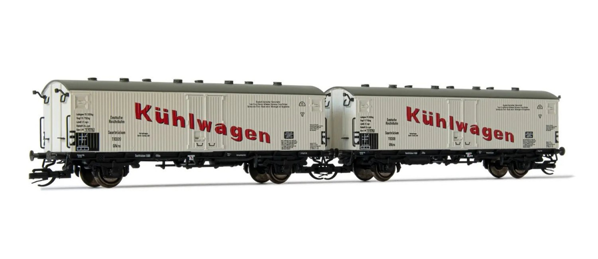Arnold HN9721 TT 2-tlg.Set Kühlwagen Saarbrücken, DRG
