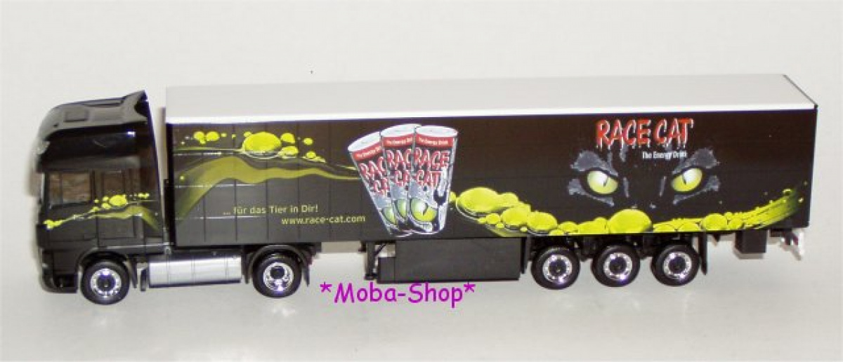 Herpa 159968 DAF XF 105 Gardinenplanen-Sattelzug »Race Cat«