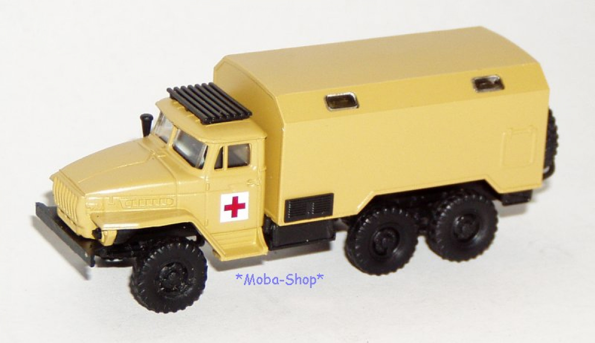 Herpa 744331 H0 Ural Koffer-LKW »Rotes Kreuz«