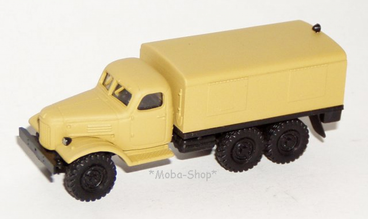 Herpa 744522 H0 ZIL 157 Koffer-LKW, sandbeige
