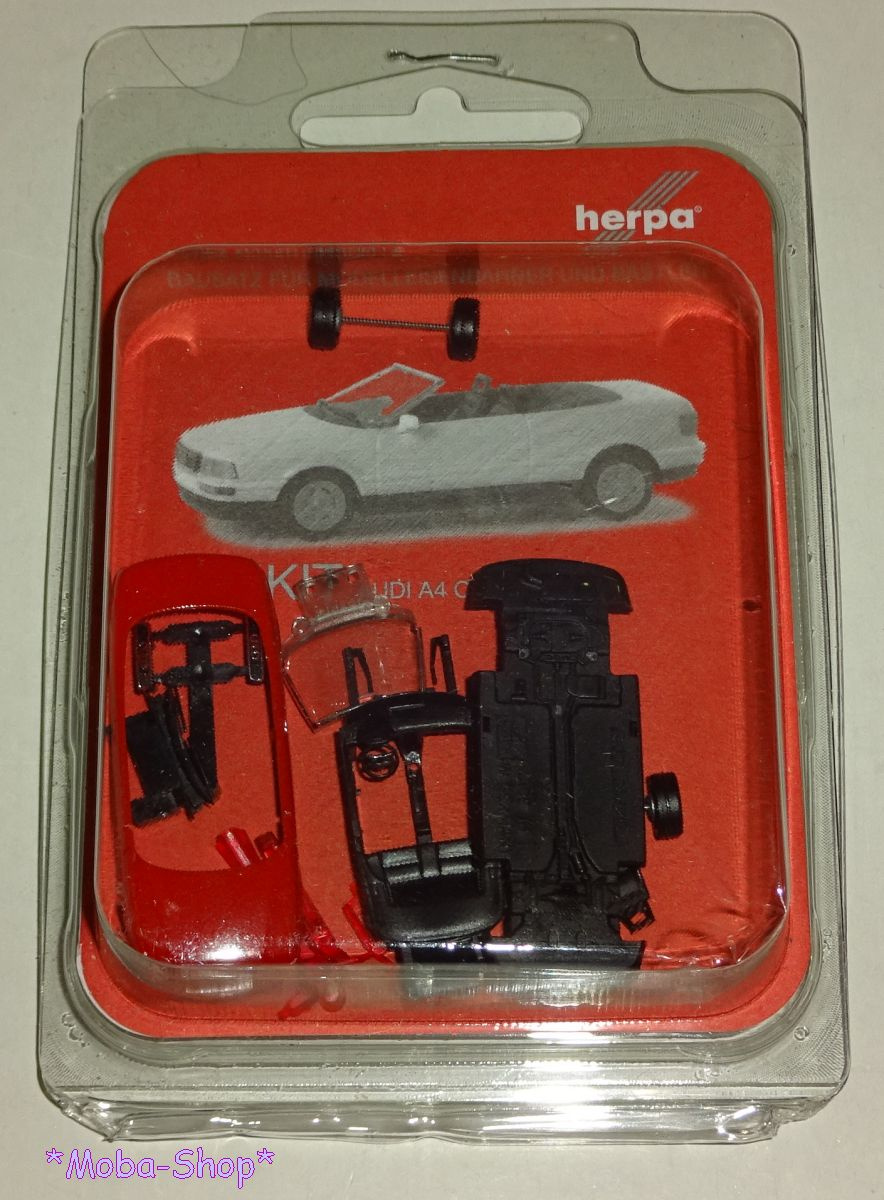 Herpa 012287 MiniKit: Audi A4 Cabriolet, rot