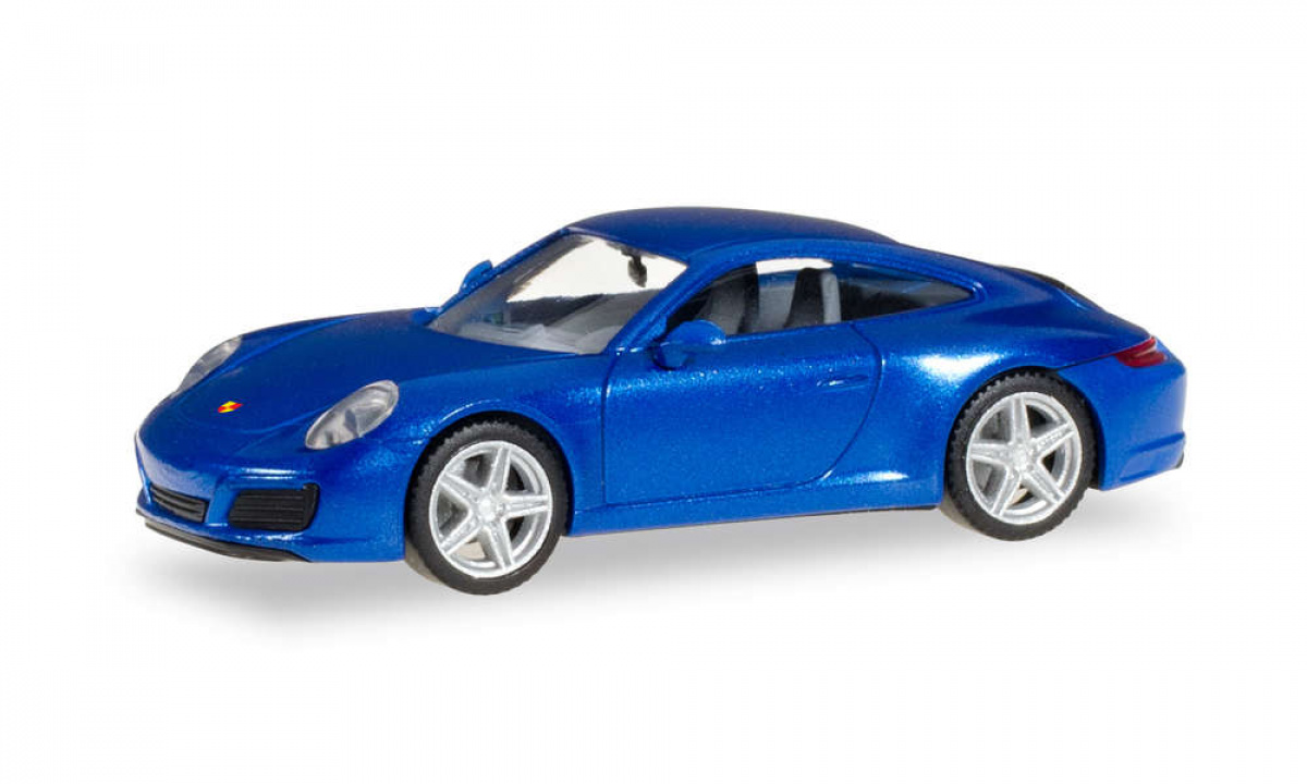 Herpa 038522 Porsche 911 Carrera 2 Coupé, saphierblau metallic