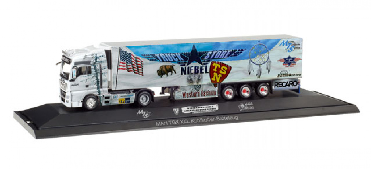 Herpa 121781 MAN TGX XXL KK-Sattelzug »Truck Store Niebel / Meixner»