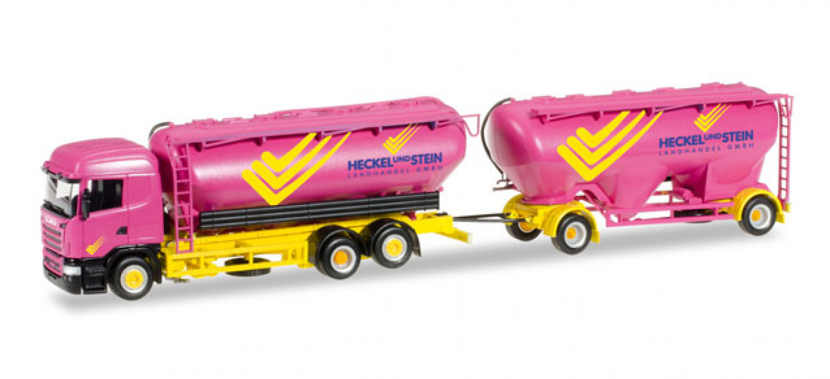 Herpa 305594 Scania R HL Eutersilo-Hängerzug »Heckel & Stein«