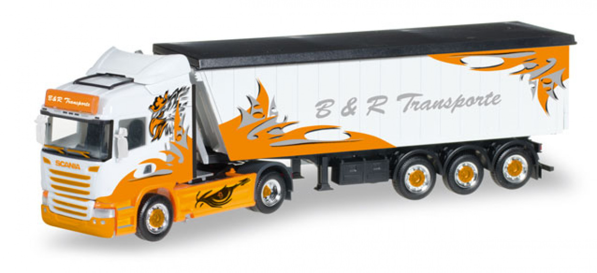 Herpa 306287 Scania R HL Stöffelliner-Sattelzug »B&R Transporte«
