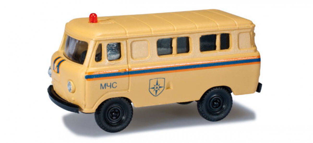 Herpa 744140 H0 UAZ 452 »MCHS«