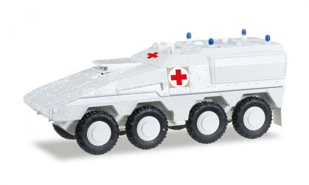 Herpa 745338 H0 GTK Boxer weiß »UN Sanitäts-Radpanzer«