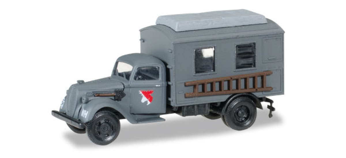Herpa 745635 H0 Ford 997 Koffer-LKW Fernmeldebatallion Wehrmacht