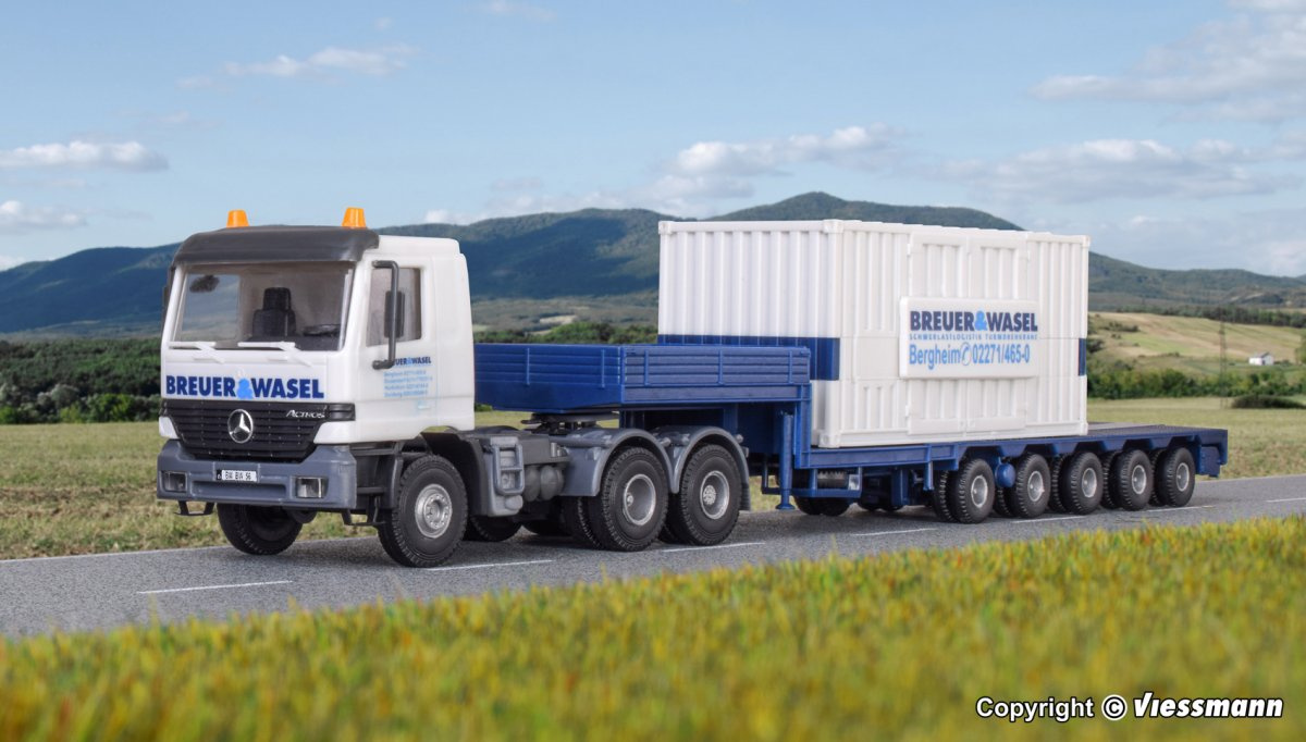 Kibri 13057 H0 MB ACTROS Begleittransporter zum LG 1550