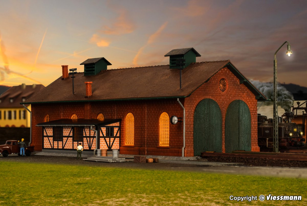 Kibri 37438 N Lokschuppen, zweiständig
