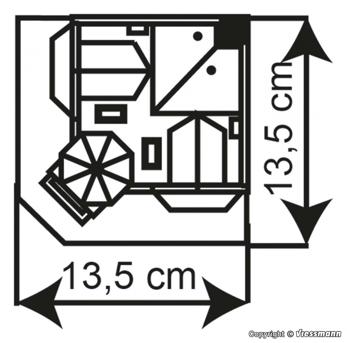 Kibri 39100 H0 Eckhaus Diplomatenvilla in Bonn