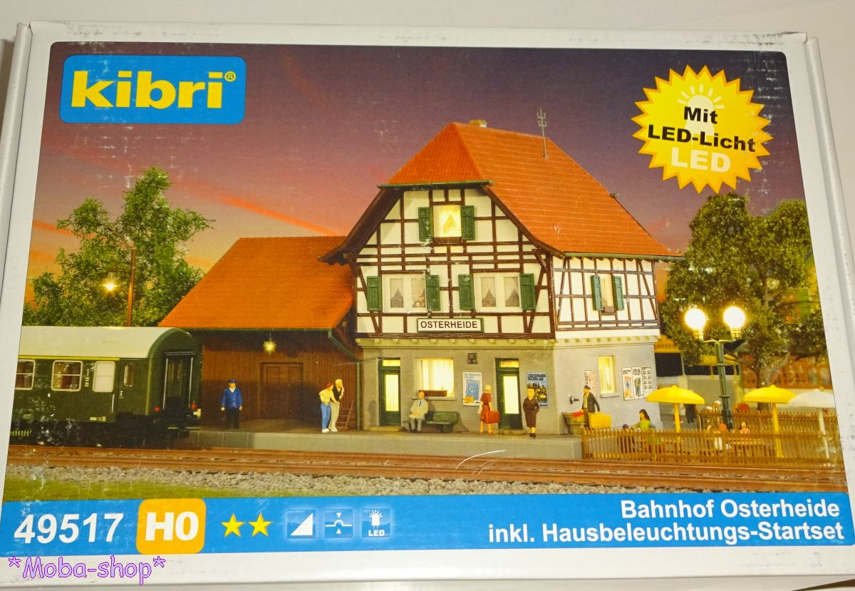 Kibri 49517 H0 Startset Bahnhof Osterheide (inkl. Hausbeleuchtung)
