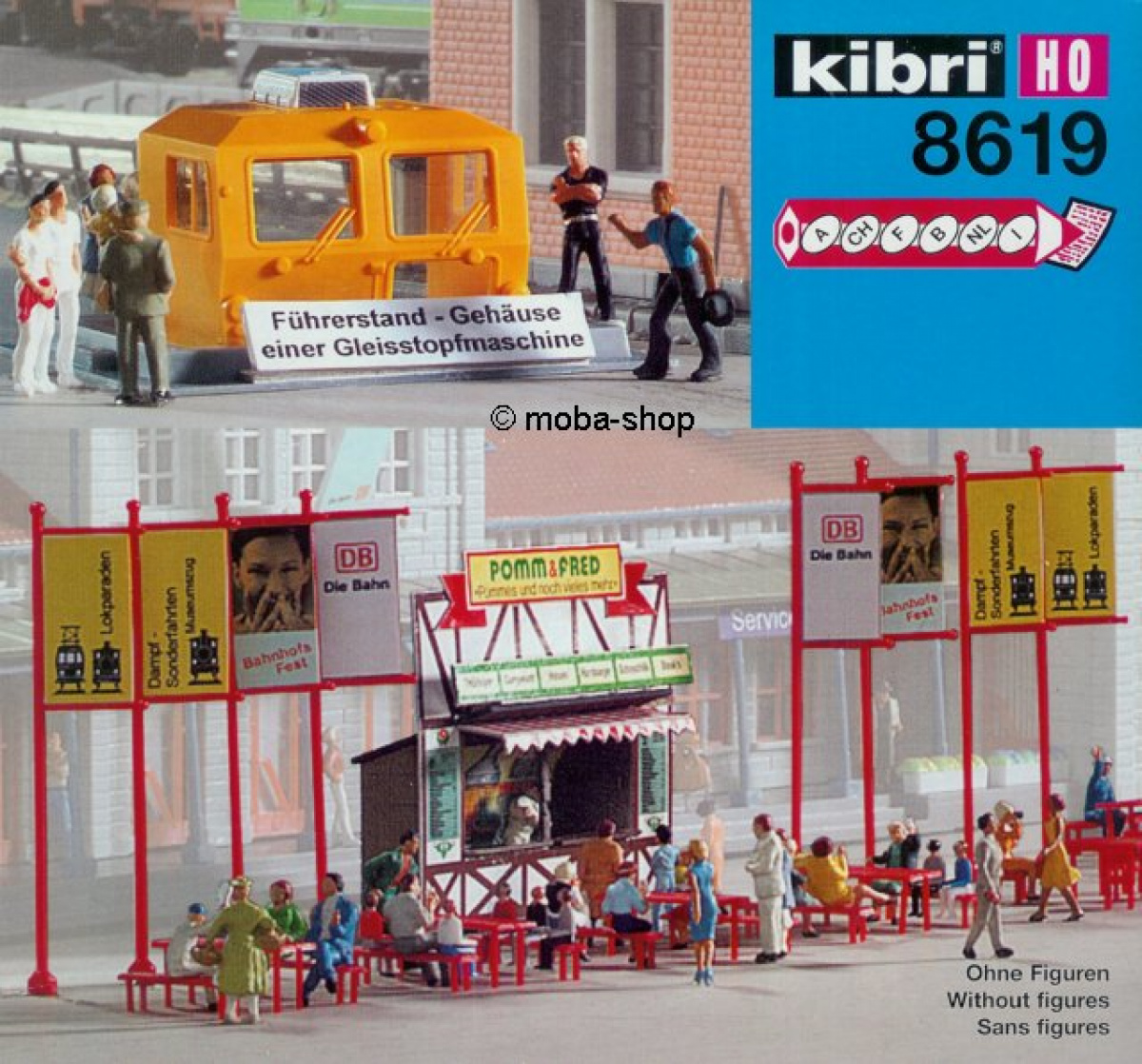 Kibri 8619 H0 Ausgestaltung Bahnhoffest