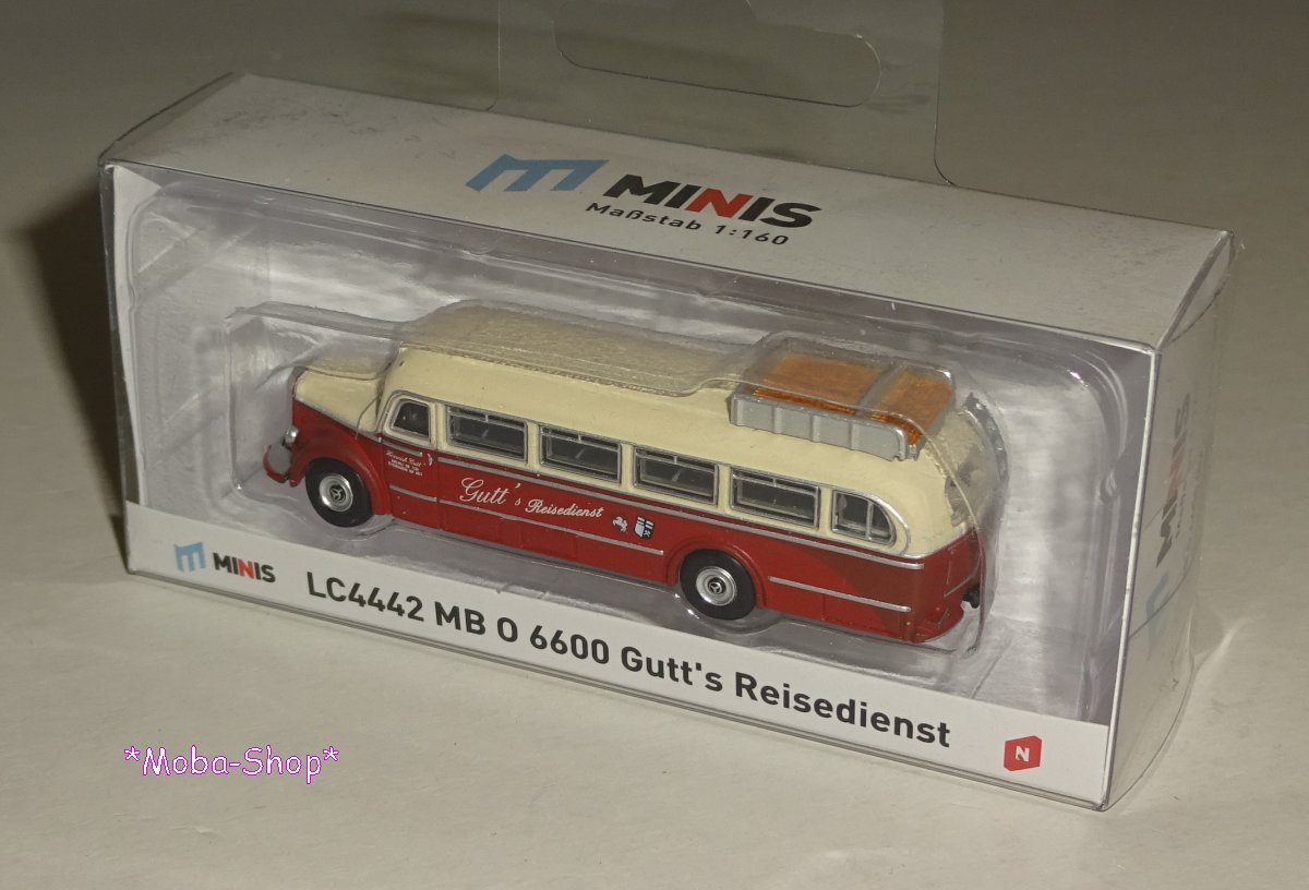 Lemke LC4442 N Bus MB O6600 »Gutt's Reisedienst« creme-rot