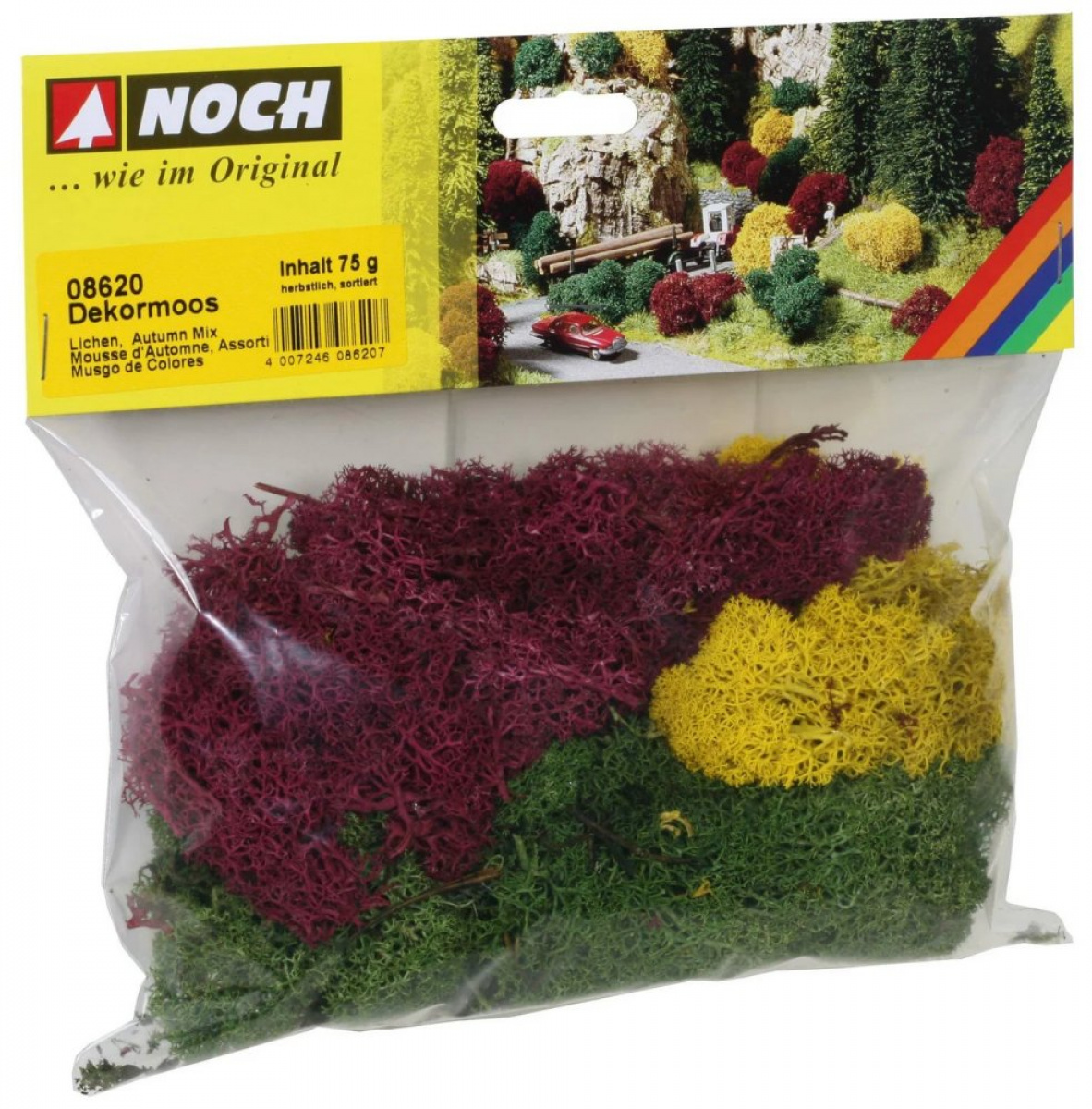 NOCH 08620 Dekormoos herbstlich sortiert, 75g