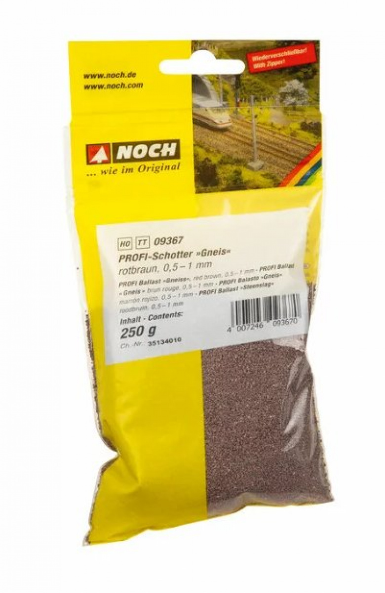 NOCH 09367 PROFI-Schotter »Gneis«, rotbraun, 250g