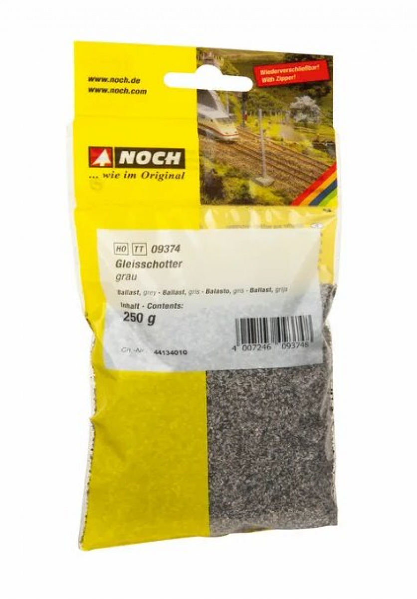 NOCH 09374 Gleisschotter grau, 250g
