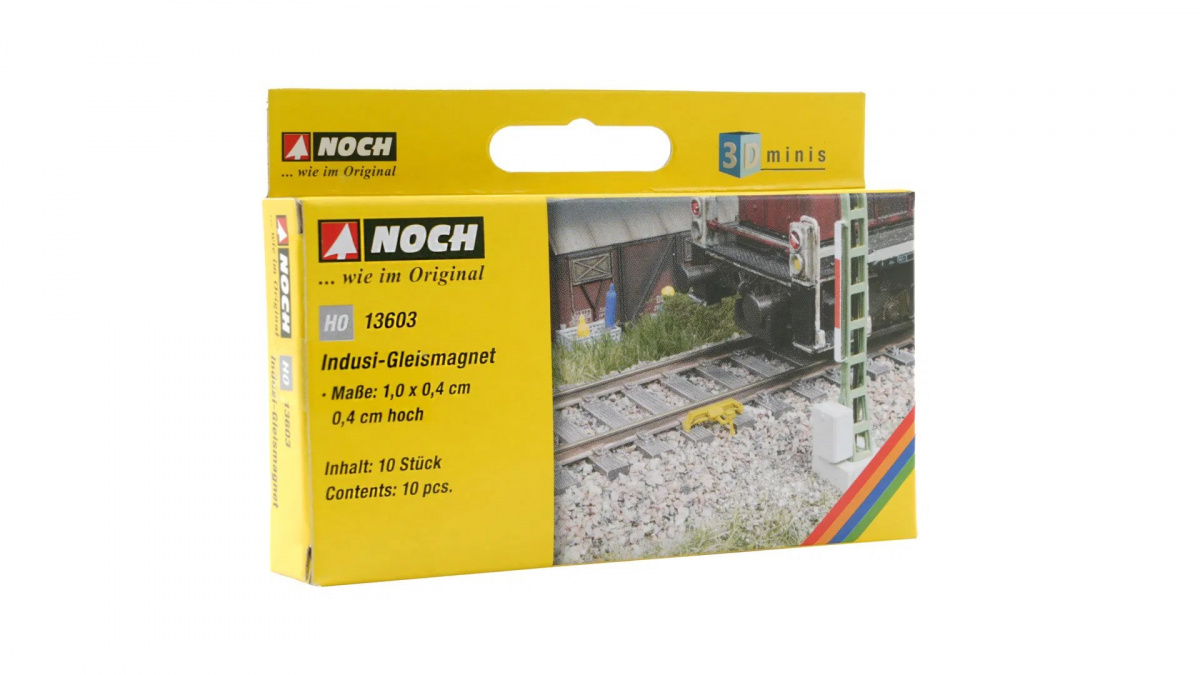 NOCH 13603 H0 3D-minis »Indusi-Gleismagnet«, 10 Stück