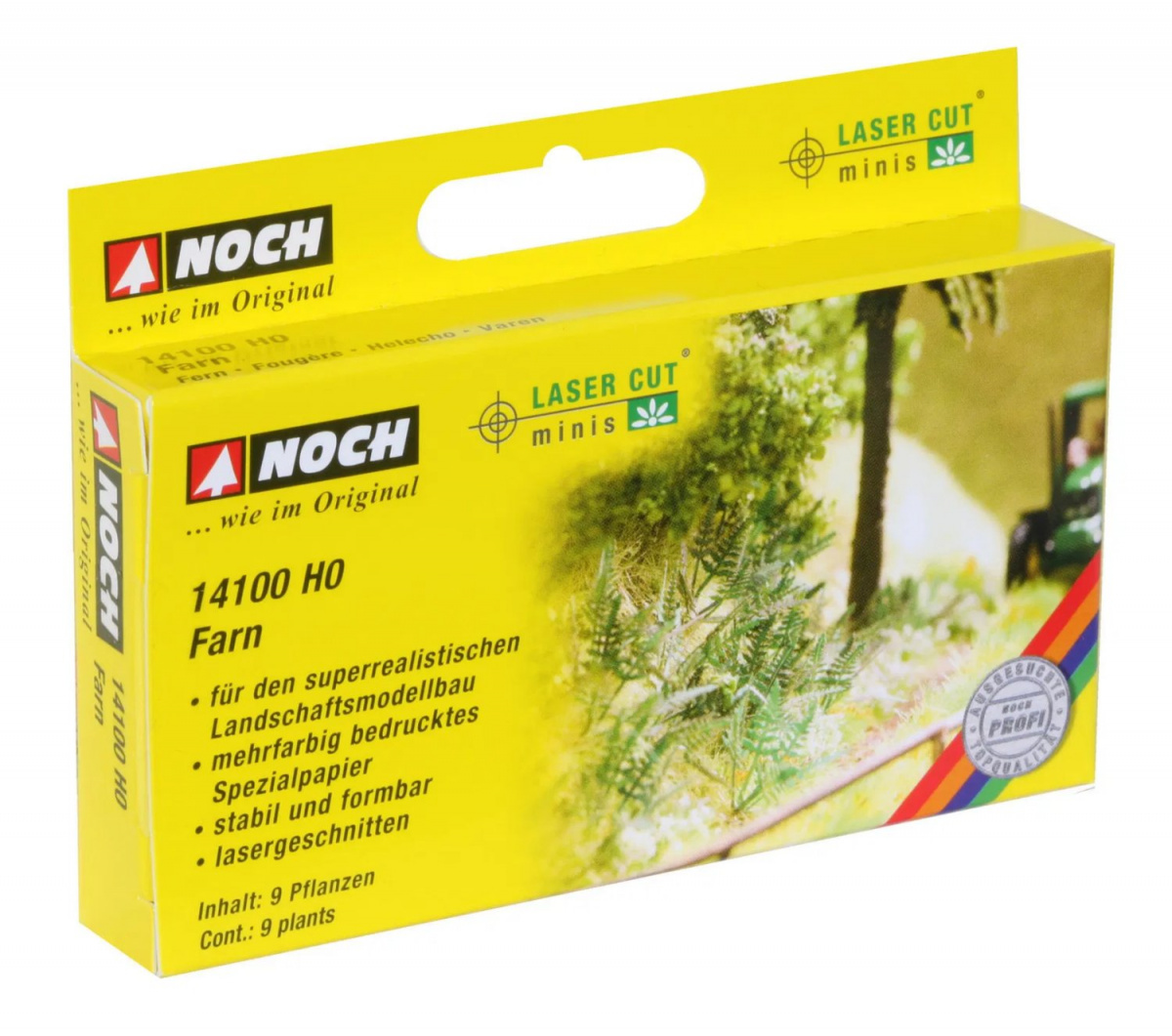NOCH 14100 H0 Laser-Cut minis »Farn«, 9 Pflanzen