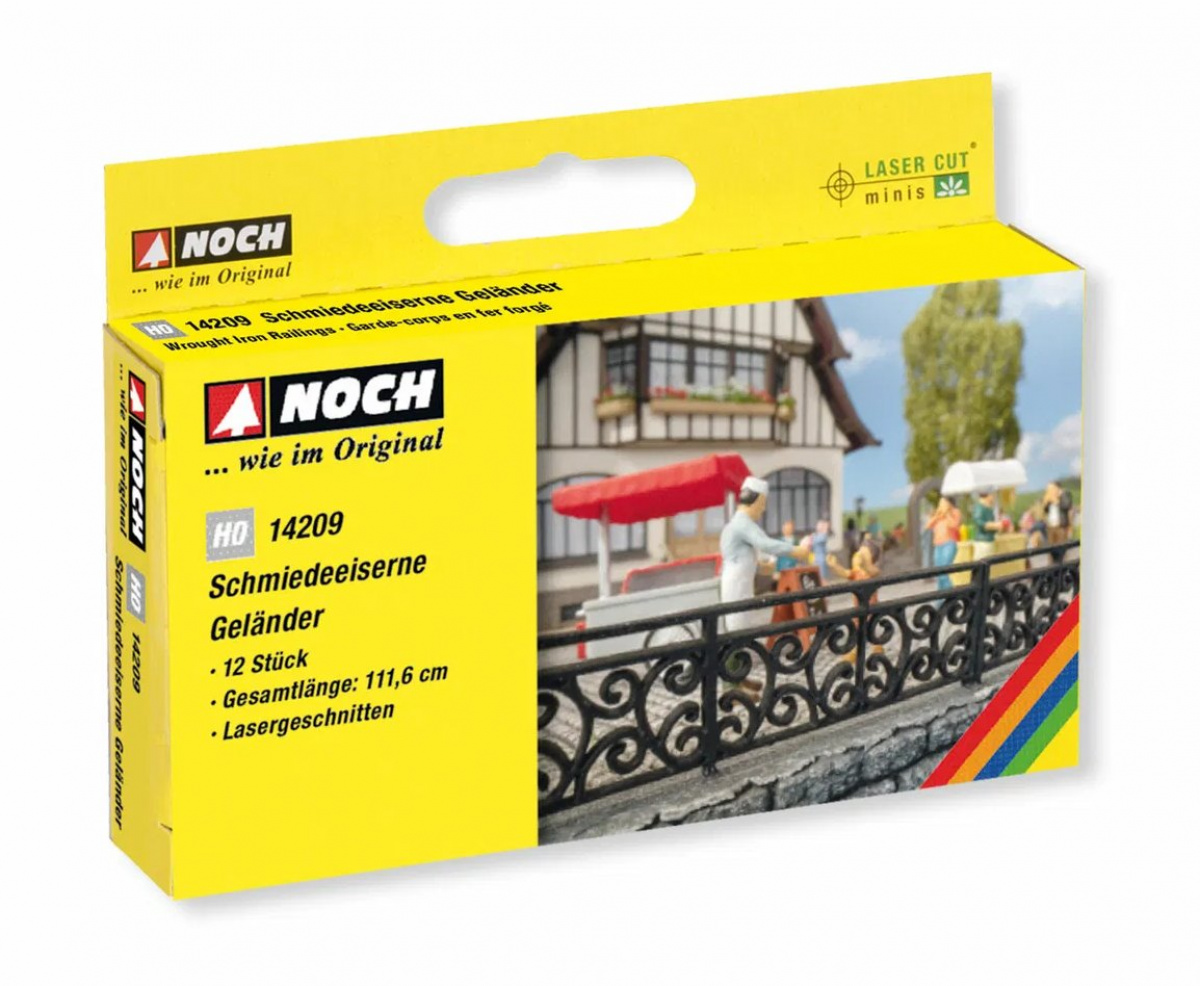 NOCH 14209 H0 Laser-Cut minis »Schmiedeeisernes Geländer« 111,6cm