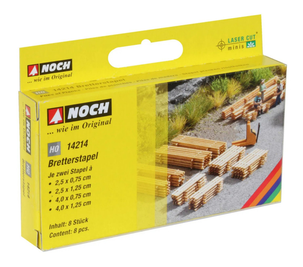 NOCH 14214 H0 Laser-Cut minis »Bretterstapel«