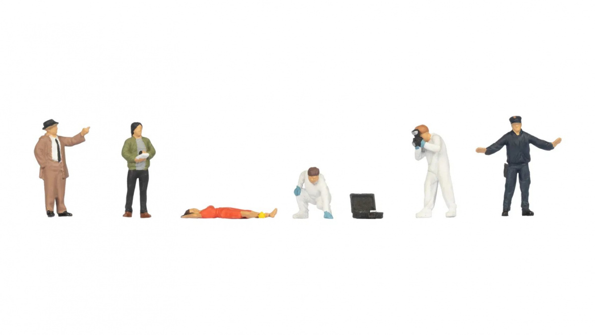 NOCH 15071 H0 Kriminalpolizei mit Leiche