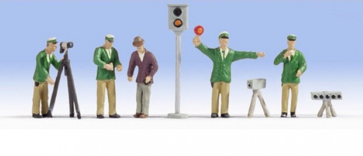 NOCH 15099 H0 Polizisten - Radarkontrolle