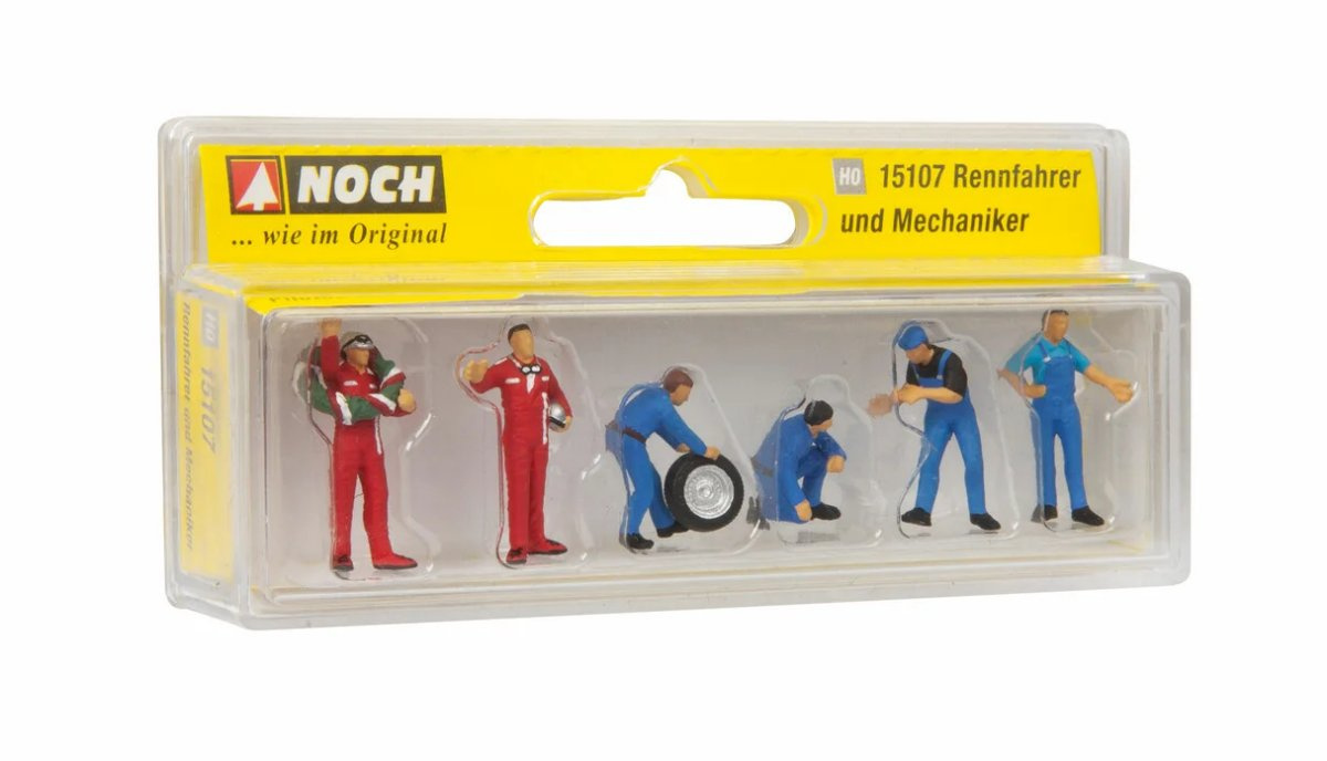 NOCH 15107 H0 Rennfahrer und Mechaniker