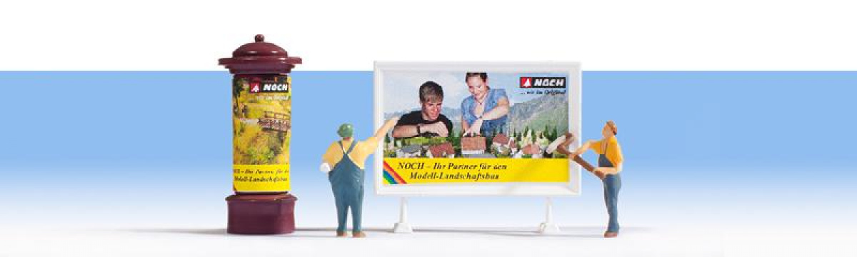 NOCH 15202 H0 Plakatierer, 2 Figuren + Zubehör