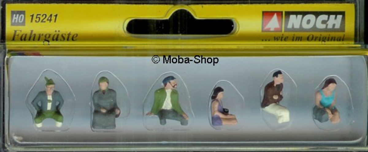 NOCH 15241 H0 Fahrgäste (ohne Beine, ohne Bänke)
