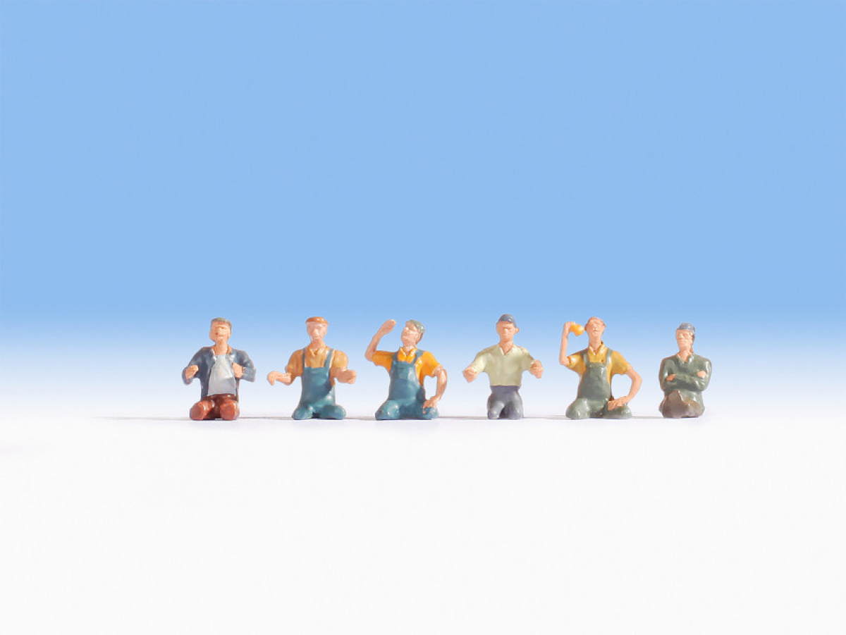 NOCH 15244 H0 LKW-Fahrer und Beifahrer, 6 Figuren, (ohne Beine)