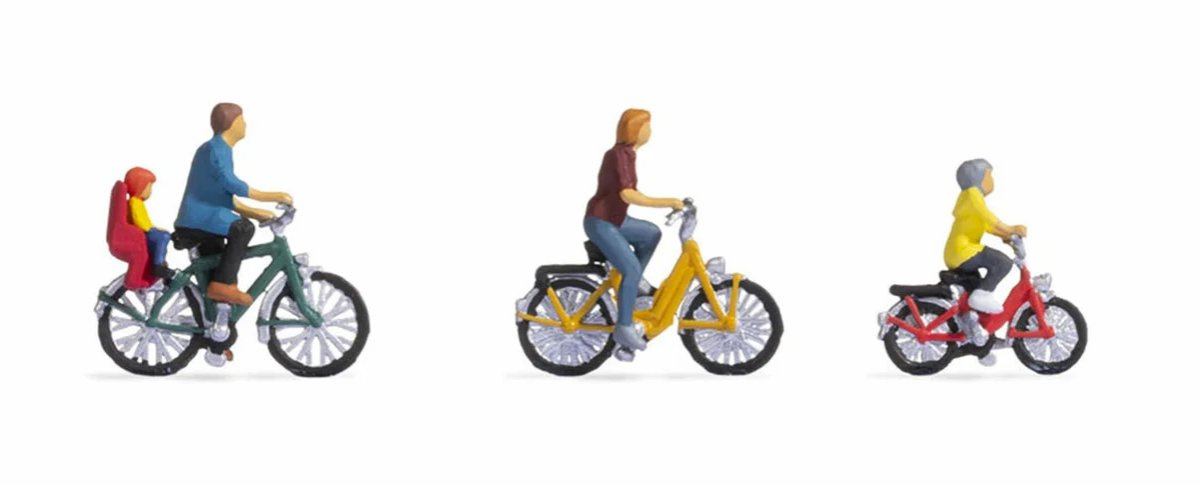 NOCH 15909 H0 Familie beim Fahrradausflug