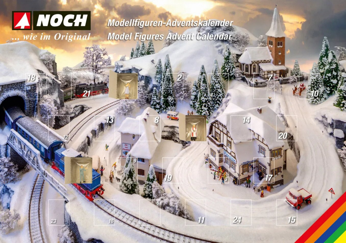 NOCH 15997 H0 Adventskalender A3 (24 Figuren)