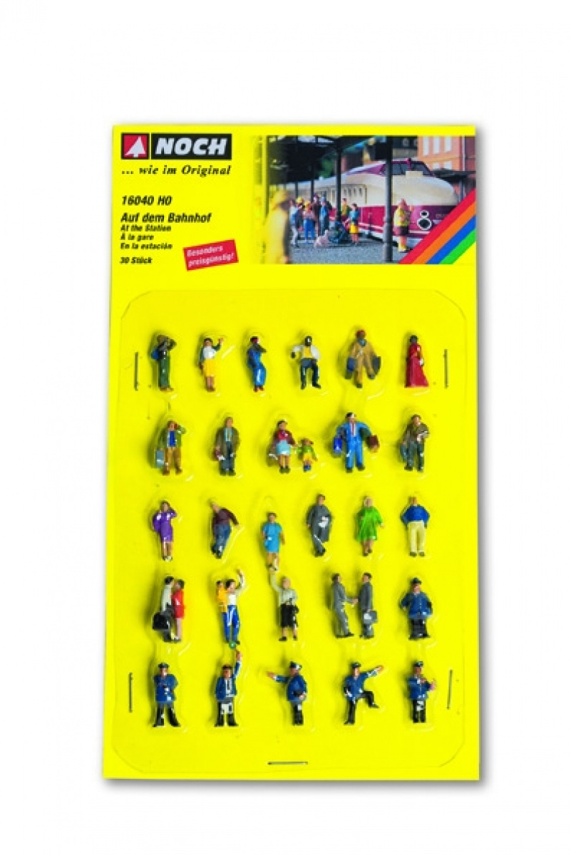 NOCH 16040 H0 Mega-Sortiment »Auf dem Bahnhof«