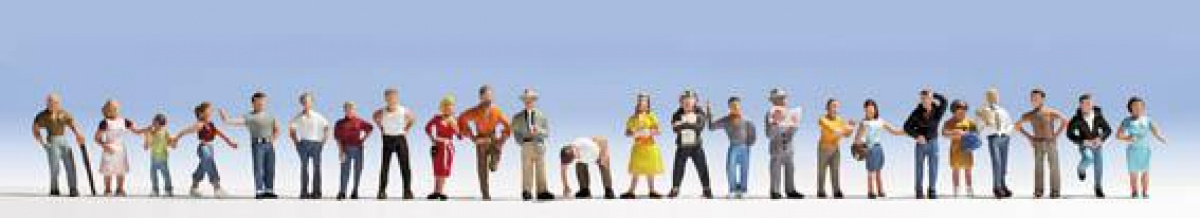 NOCH 16104 H0 XL Set Passanten, 24 Figuren