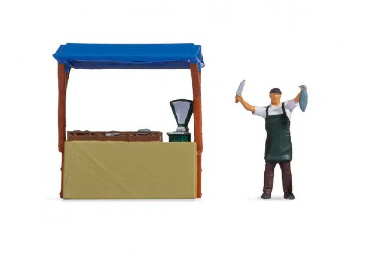 NOCH 16503 H0 Tiny-Scenes »Fischstand«
