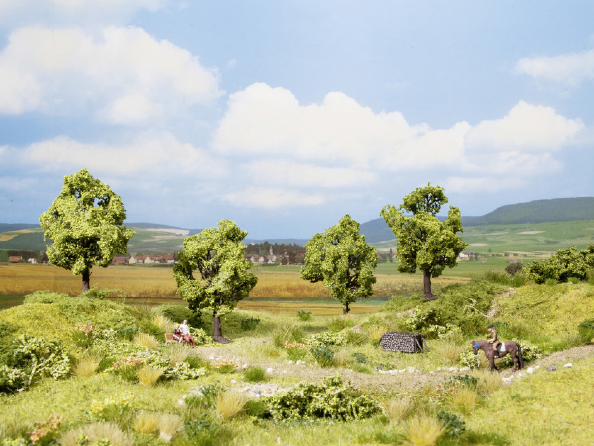 NOCH 21001 H0/TT/N 4x Obstbaum grün