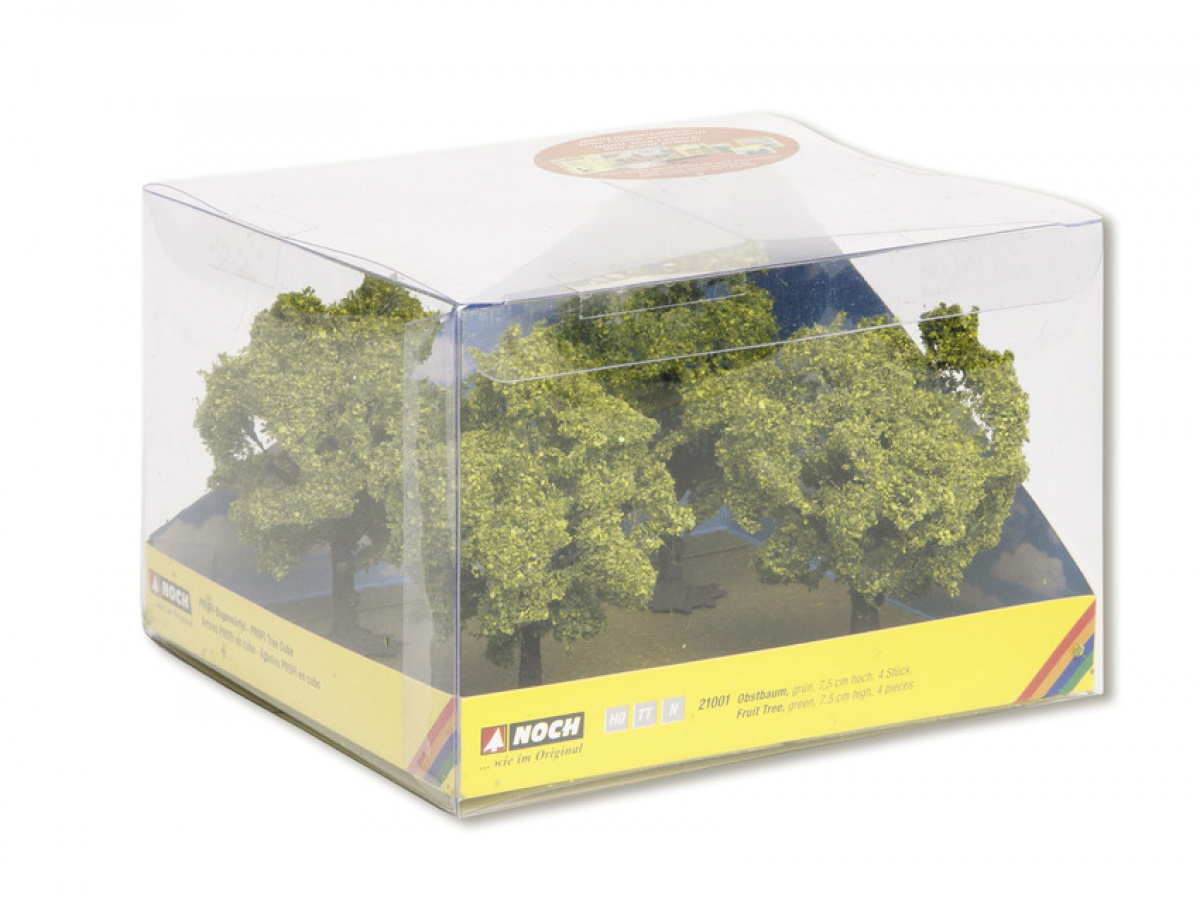 NOCH 21001 H0/TT/N 4x Obstbaum grün
