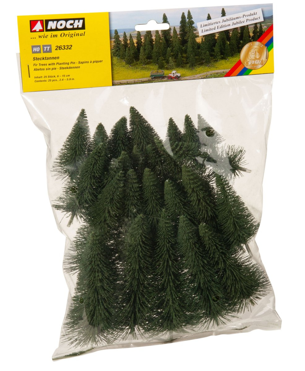 NOCH 26332 Stecktannen, 25 Stück, 6-15 cm hoch