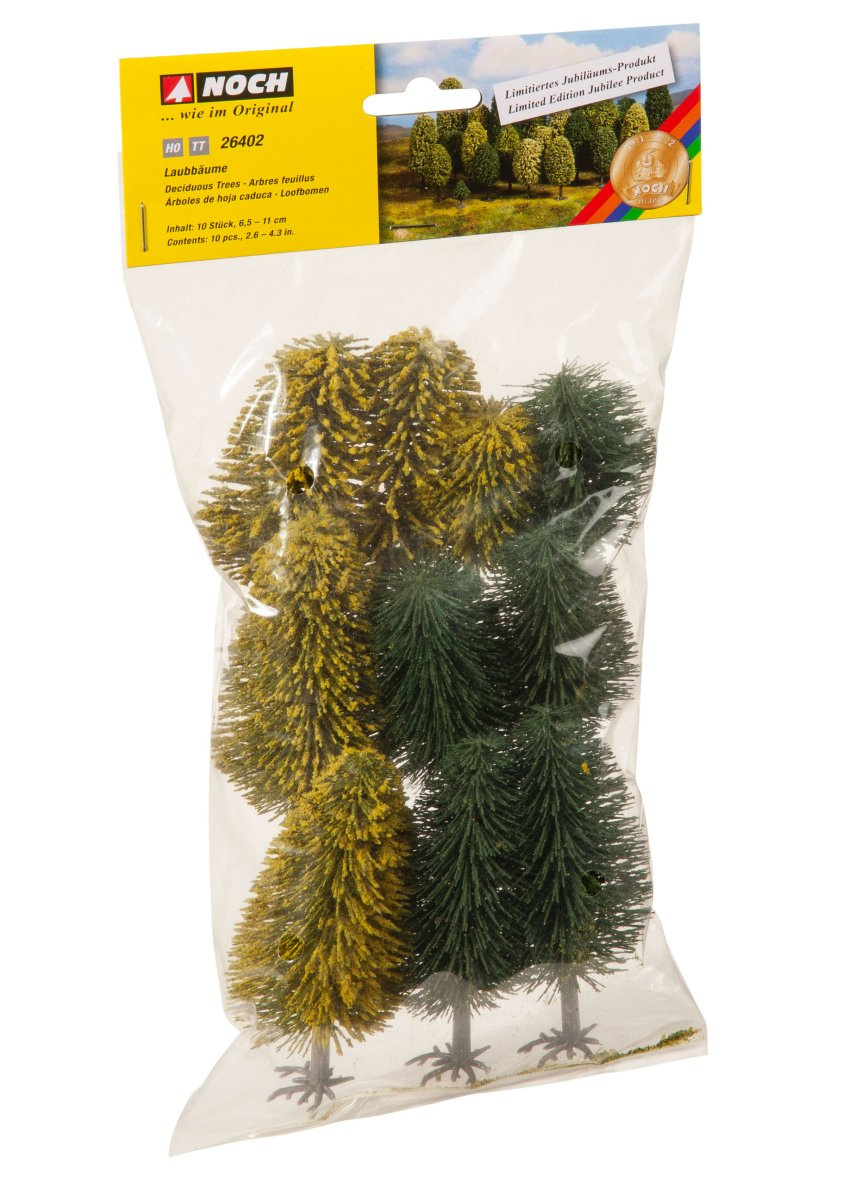 NOCH 26402 Laubbäume, 10 Stück, 6,5-11 cm hoch