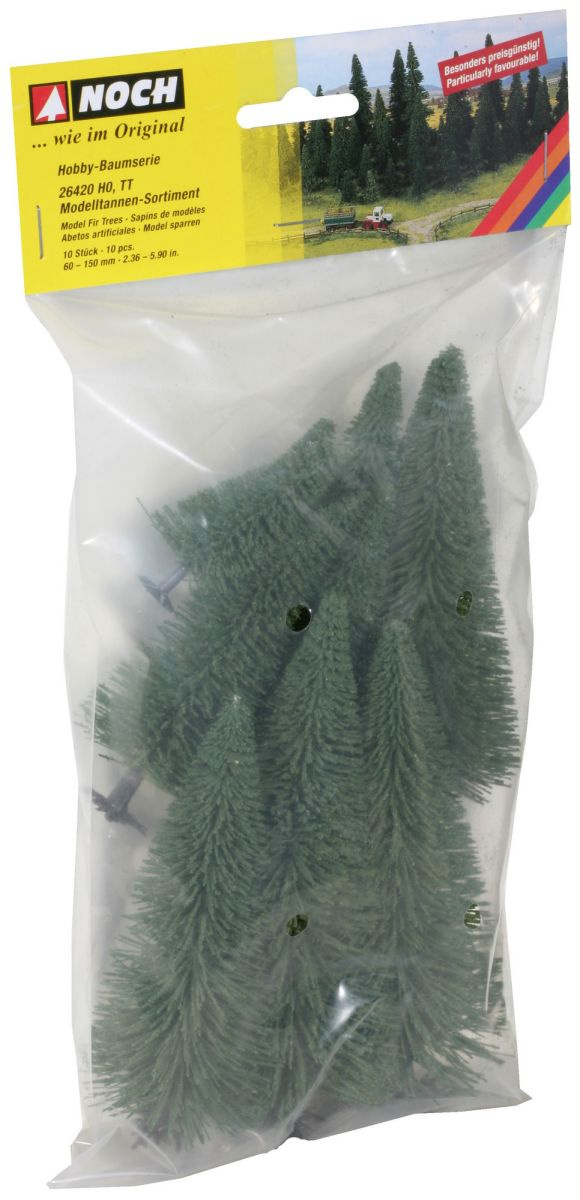 NOCH 26420 H0/TT Modelltannen, 10 Stück