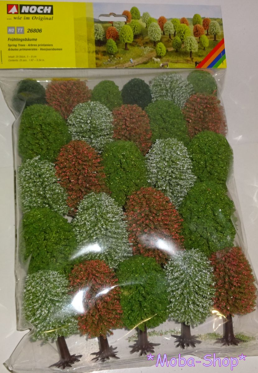 NOCH 26806 Frühlingsbäume, 25 Stück